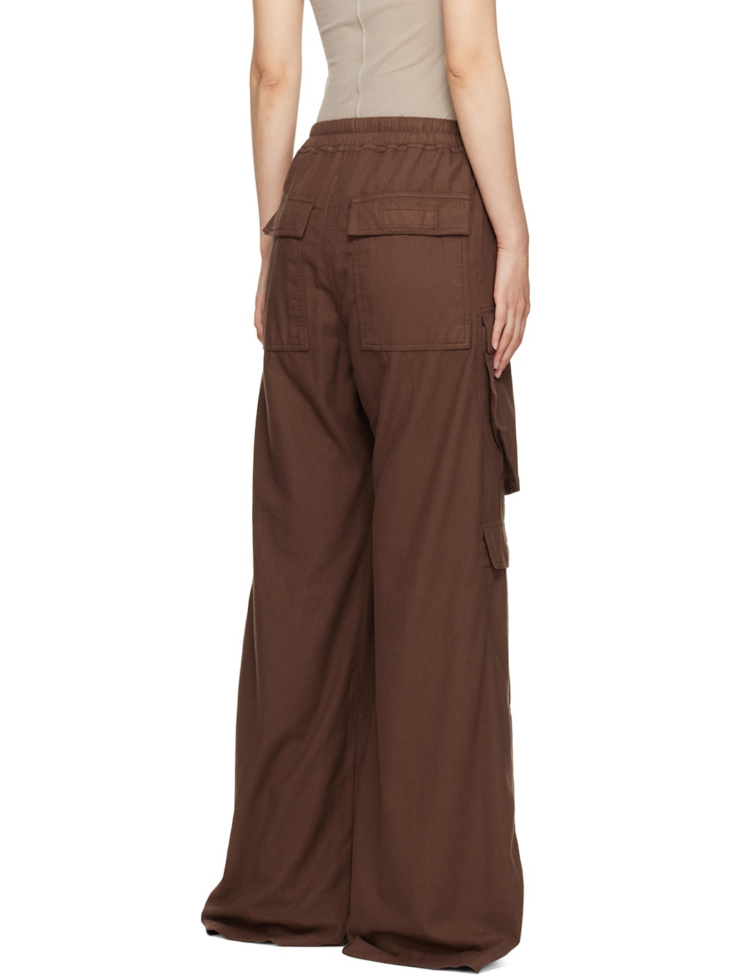 Brown Porterville Double Cargo Jumbo Bela Trousers - 3