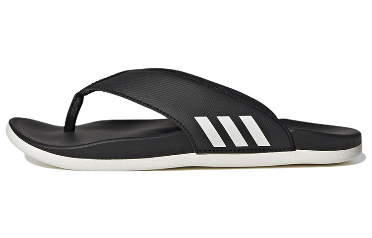 (WMNS) adidas Adilette Comfort Flip Flop 'Black White' HQ4458 - 2