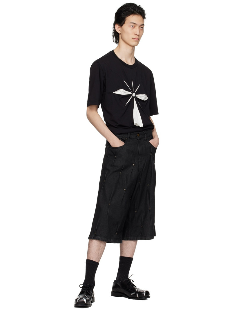 KUSIKOHC Black Origami T-Shirt outlook