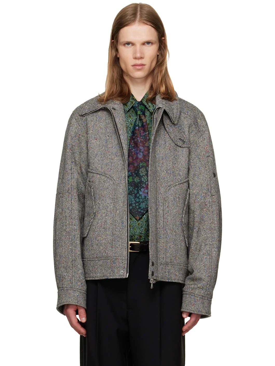 Gray Wool Jacket - 1