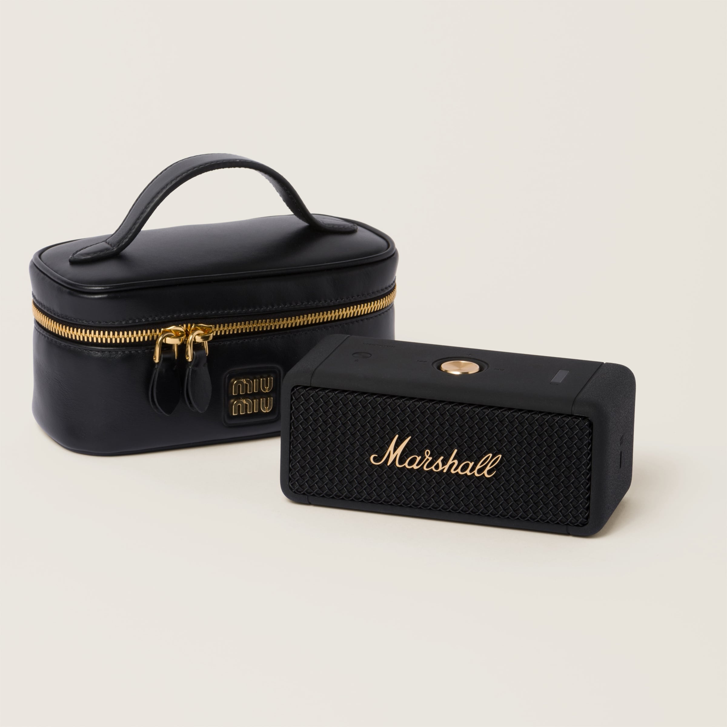 Marshall X Miu Miu speaker with leather case - 2