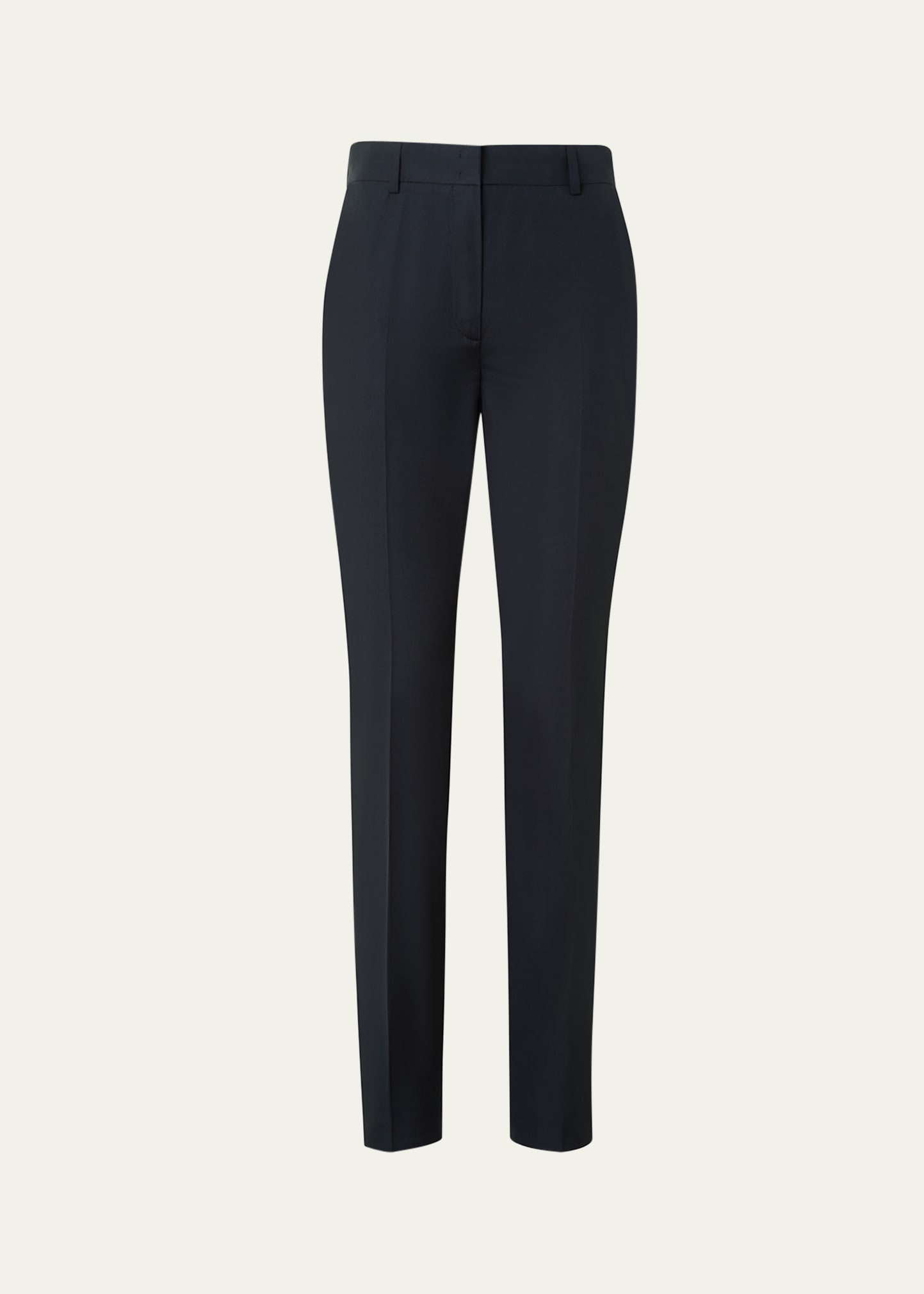 Flavin Cotton Poplin Tapered-Leg Ankle Pants - 1