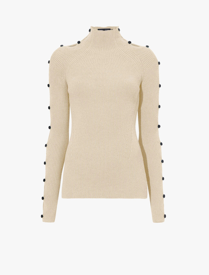 Cotton Rib Turtleneck Sweater 1