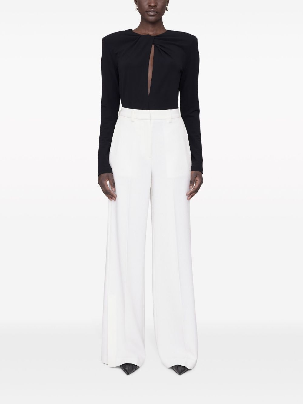 Lyra pressed-crease tailored trousers - 2