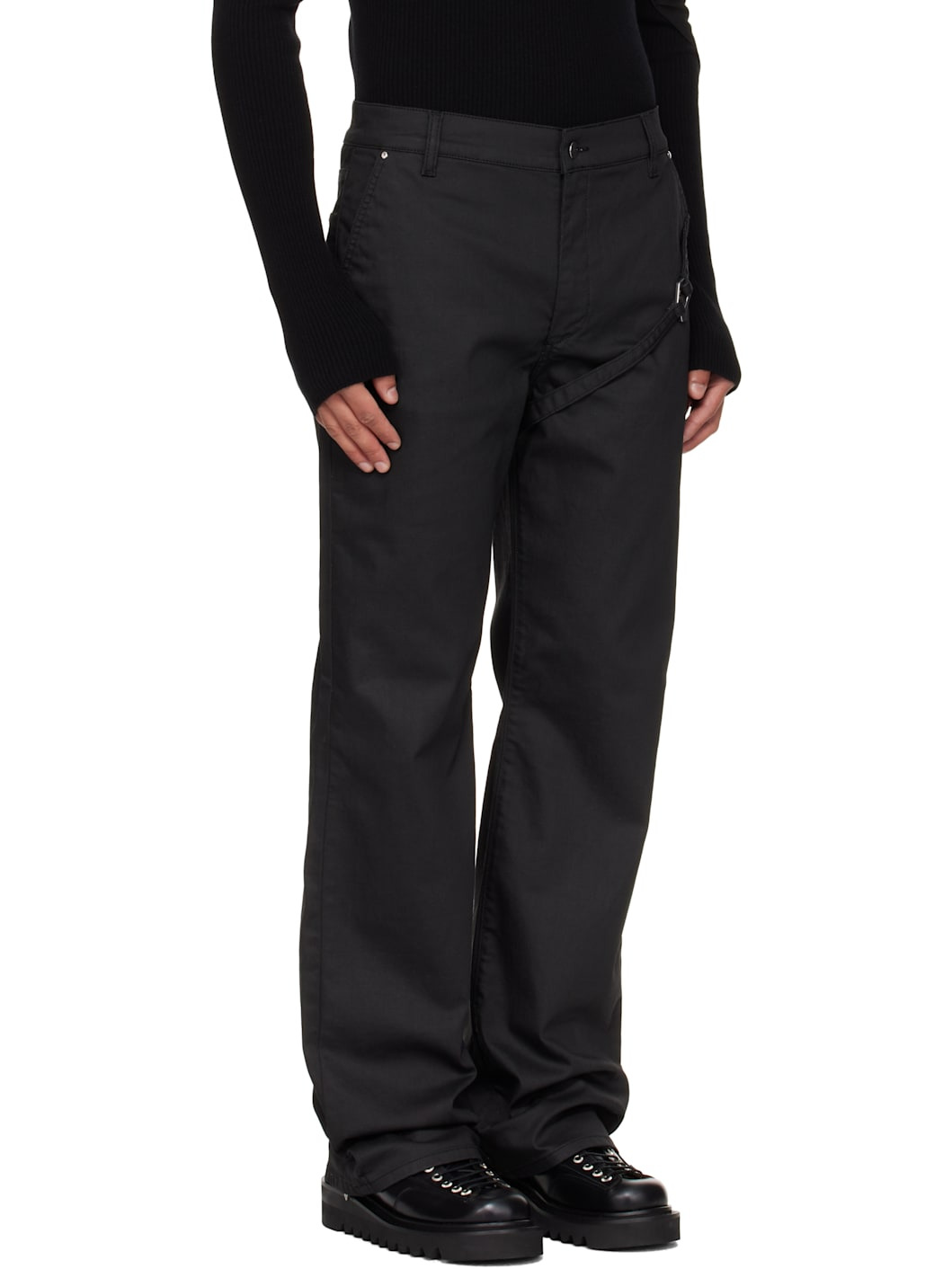 Black Transmittance Jeans - 2