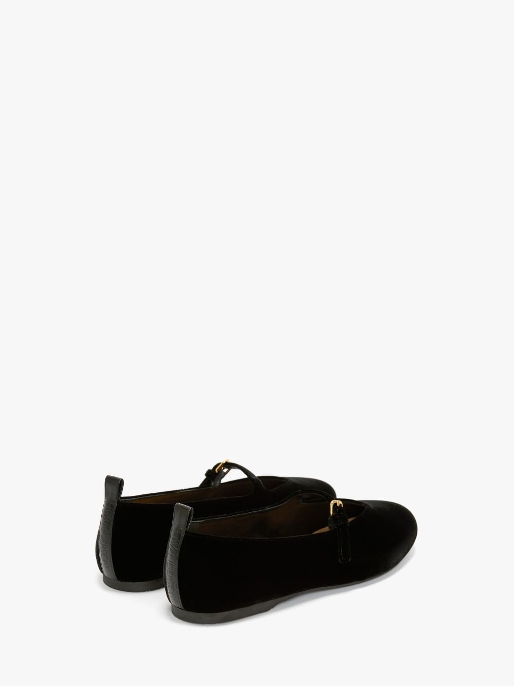 VELVET BALLERINAS WITH STRAP - 3