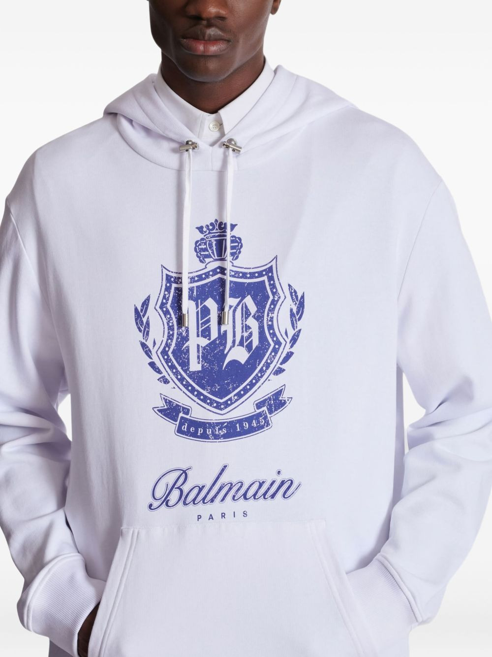 College Emblem print hoodie - 5