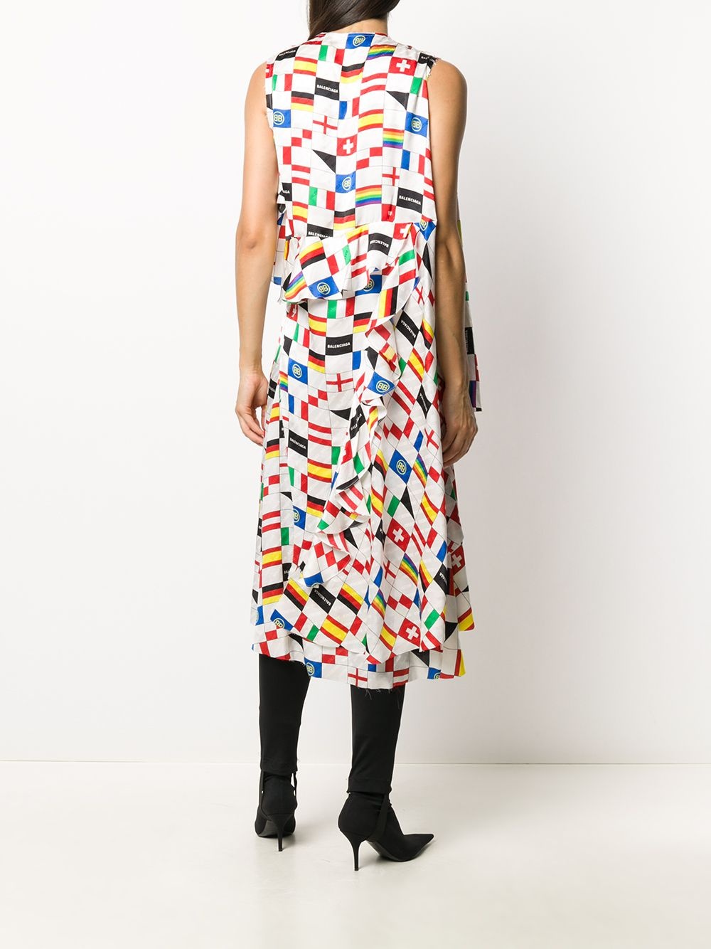 printed silk dress - 4