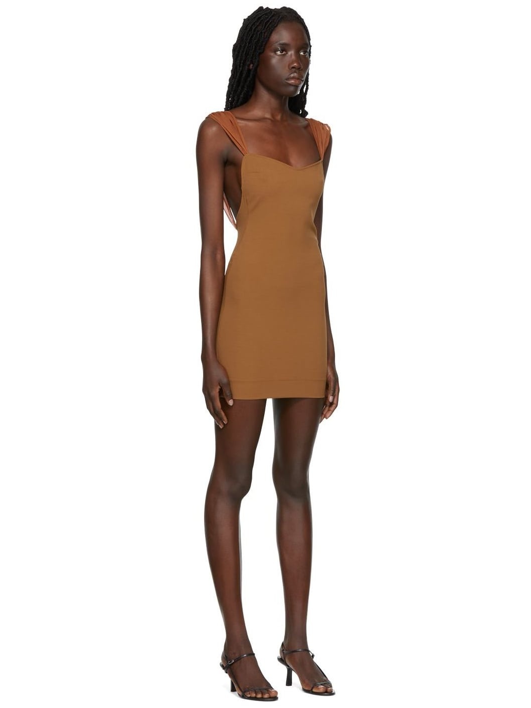 Brown Butterfly Minidress - 2