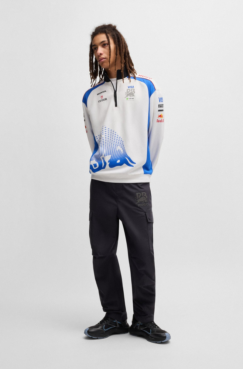 HUGO HUGO X VCARB FANWEAR SWEATSHIRT WITH DEGRADÉ BULL GRAPHIC outlook