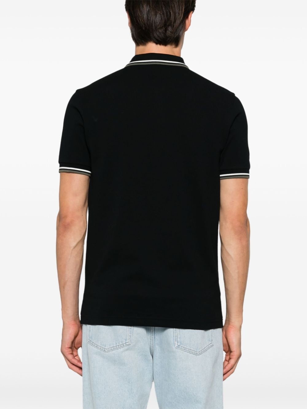 logo-embroidered polo shirt - 4