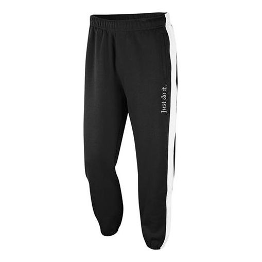 Nike Sportswear Jdi Embroidered Alphabet Contrasting Colors Fleece Knit Bundle Feet Sports Long Pant - 1