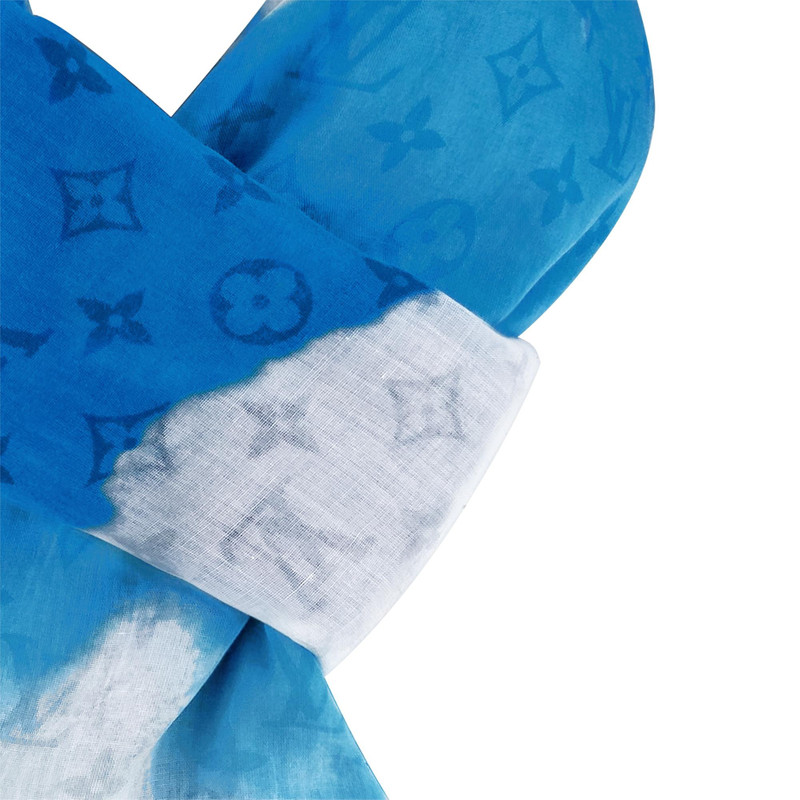 Monogram Clouds Stole 3