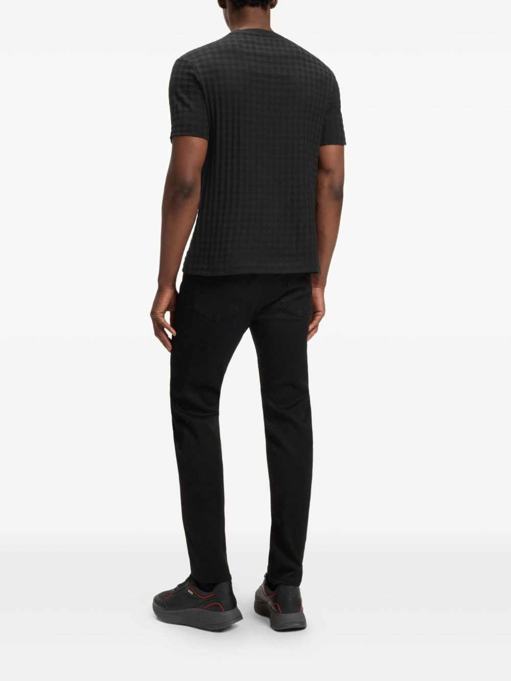 houndstooth-print T-shirt - 4
