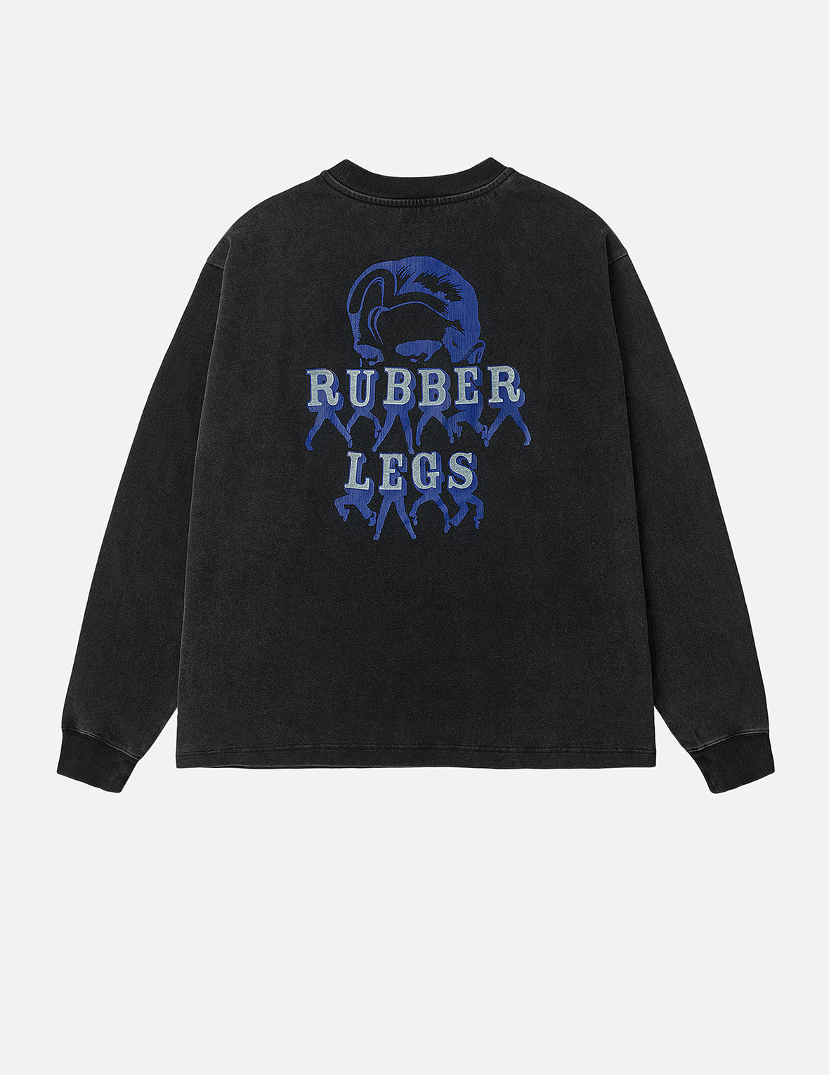 Seagull and Rubber Legs Print Relax Fit Long-sleeve T-shirt - 3