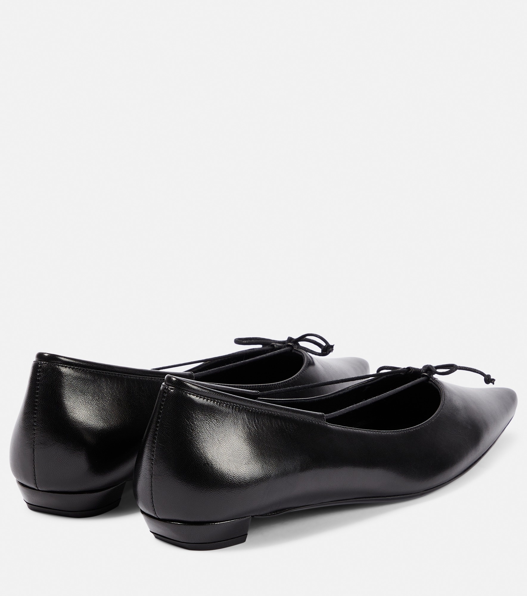 Claudette Bow leather ballet flats - 3