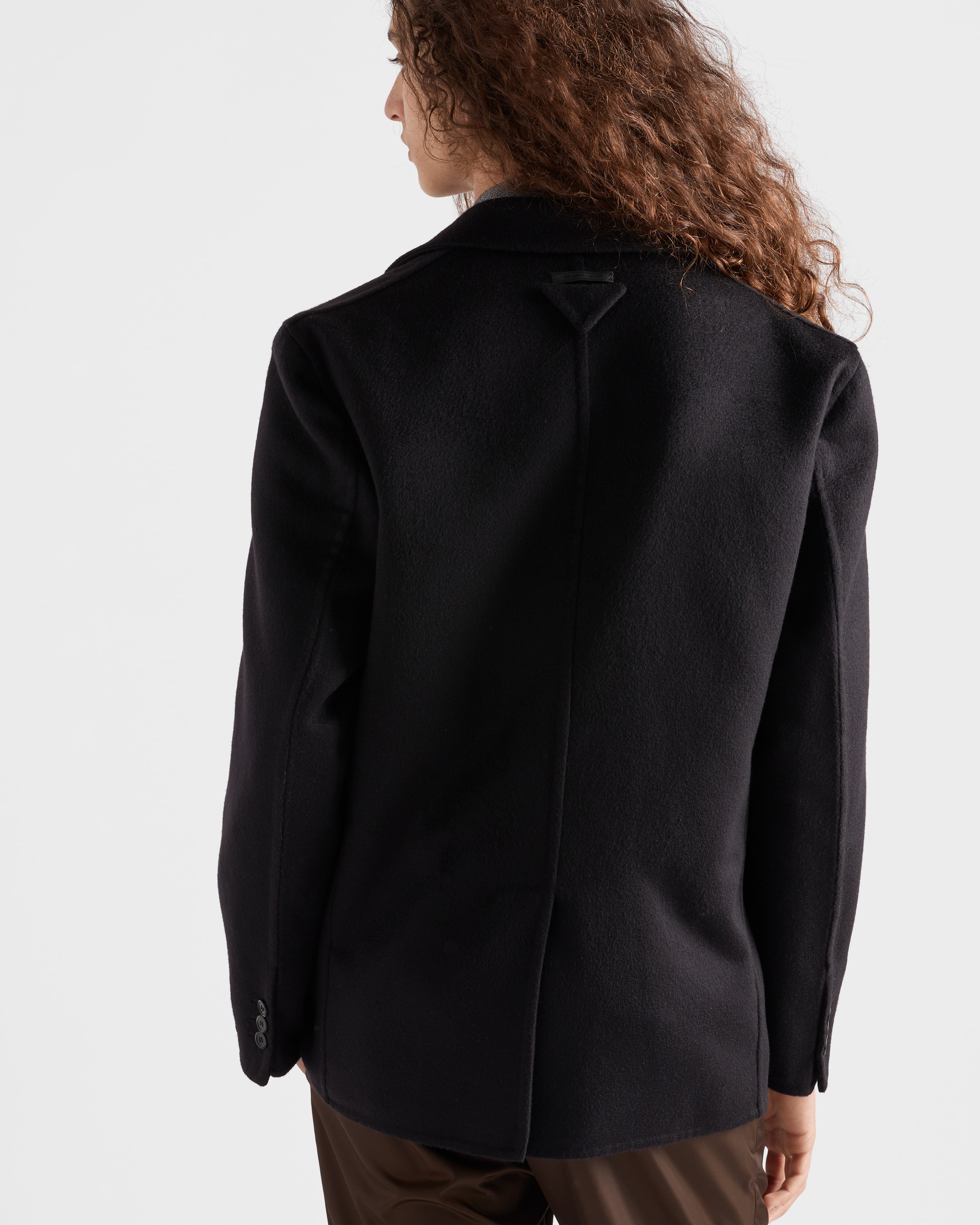 Single-breasted cashmere jacket - 4