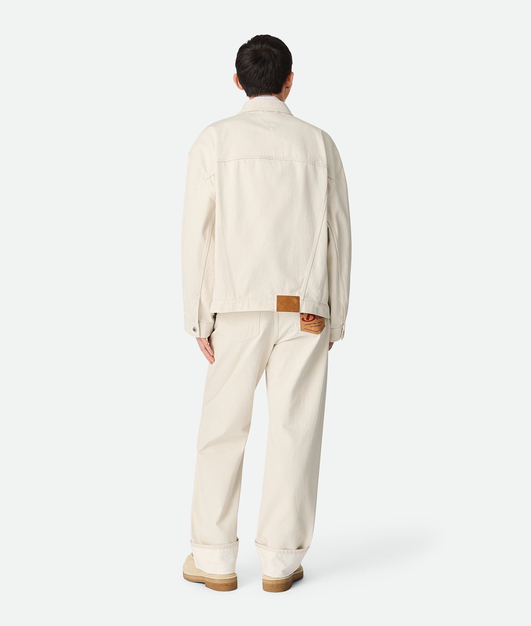 Colored Turned Up Jeans - 3