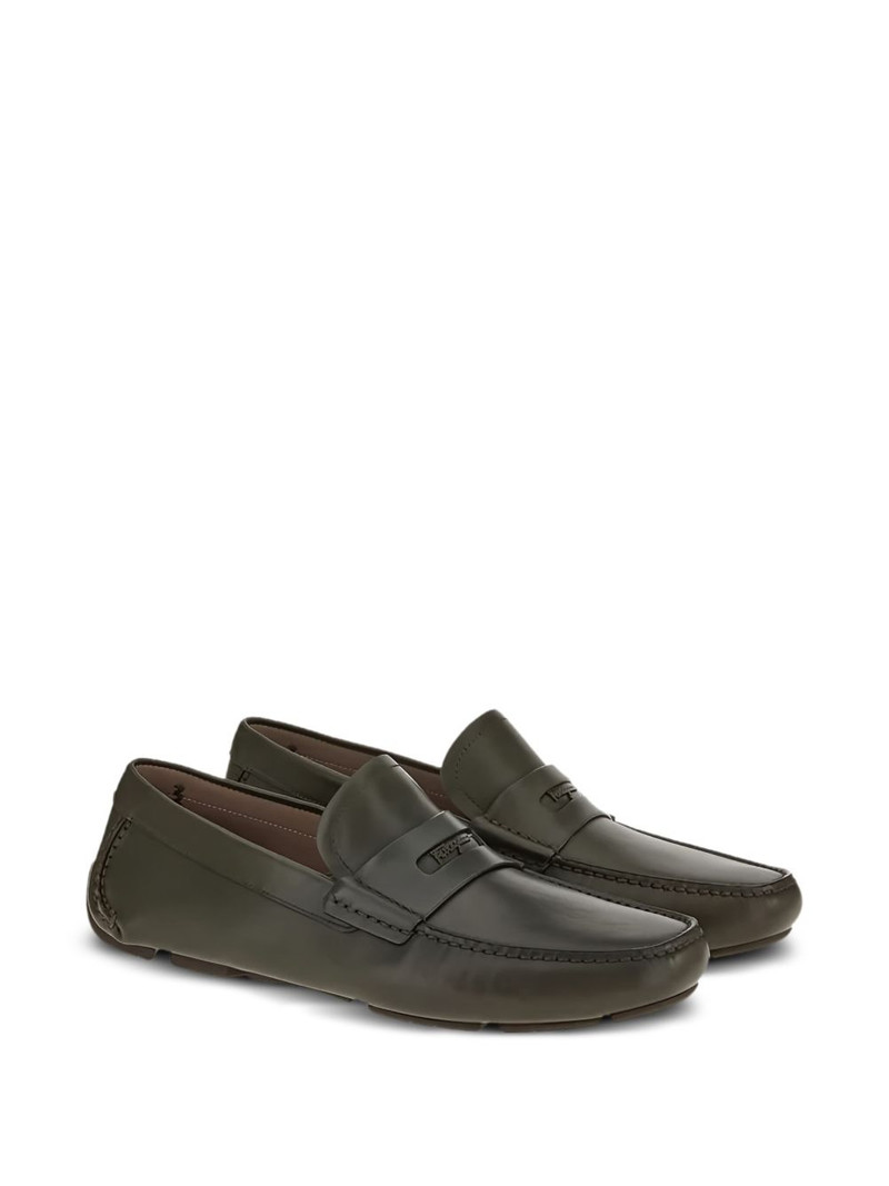 FERRAGAMO penny-slot leather loafers outlook