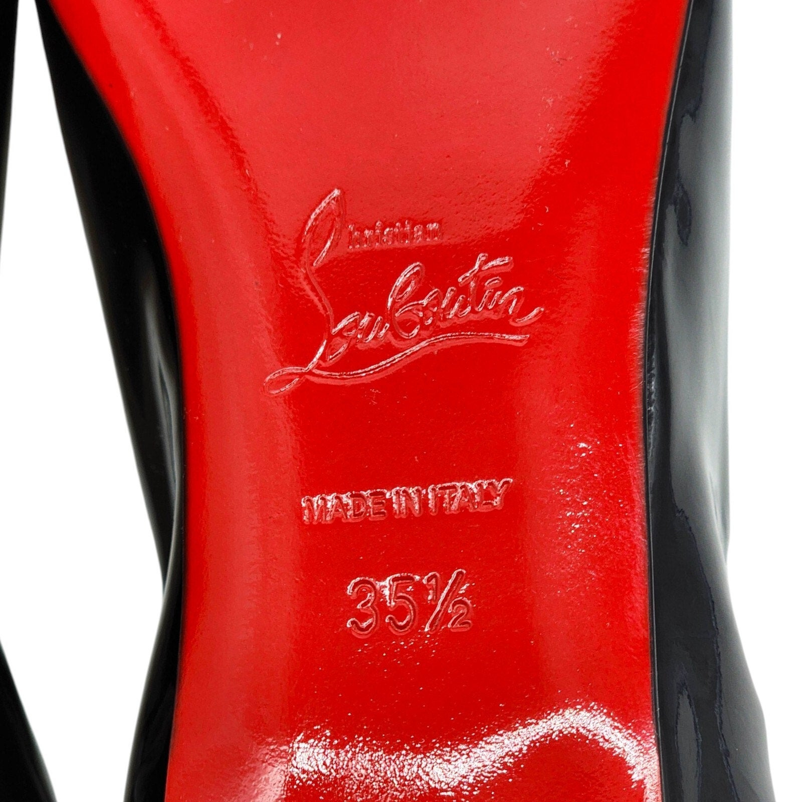Christian Louboutin Gloriana Flat Patent Leather Ballet Flats Black - 7