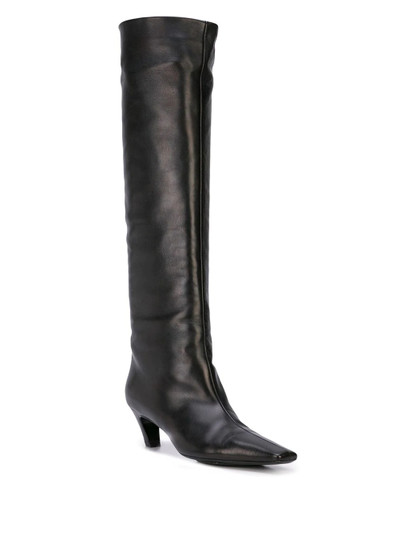 KHAITE The Davis 50mm leather boots outlook