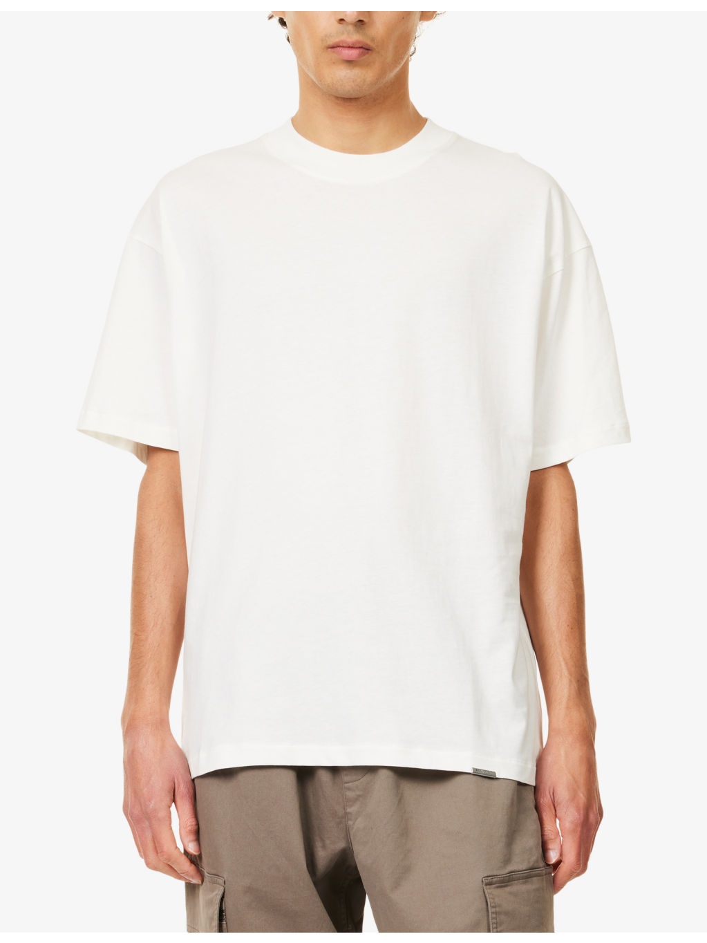 Initial Oversized Cotton-Jersey T-Shirt - 3