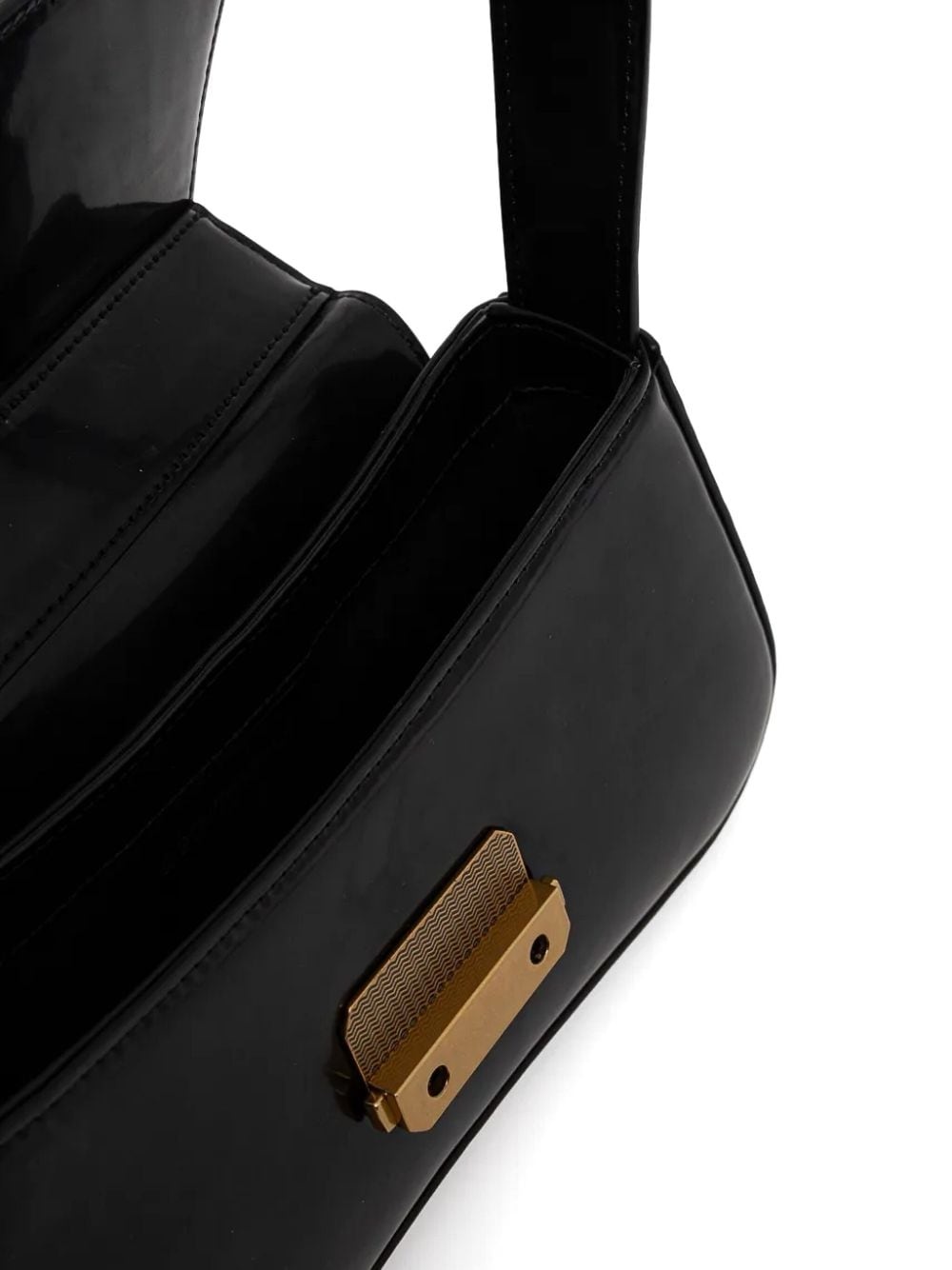 logo-engraved shoulder bag - 5