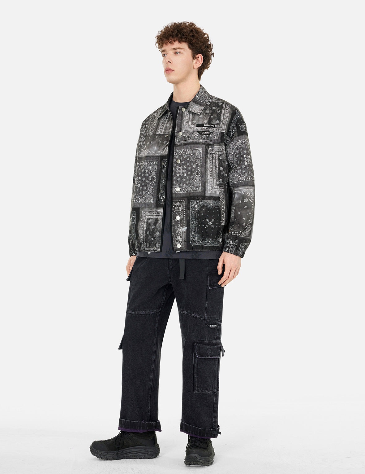 Allover Paisley Print Oversized Coach Jacket - 2