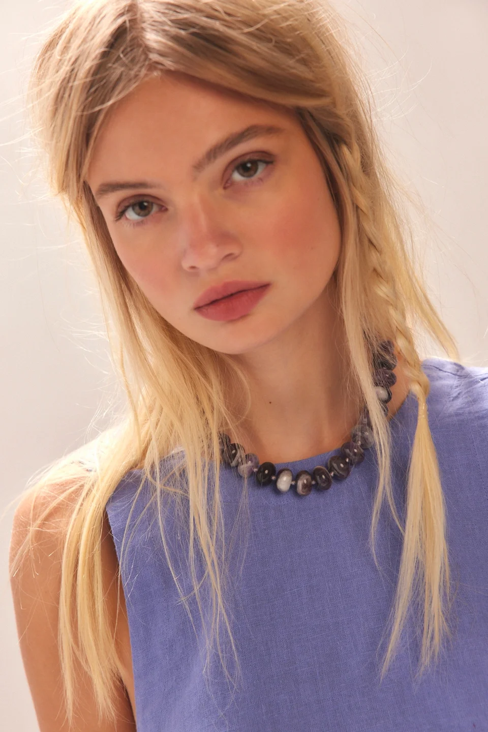Sabina Semiprecious Stone Choker - 1