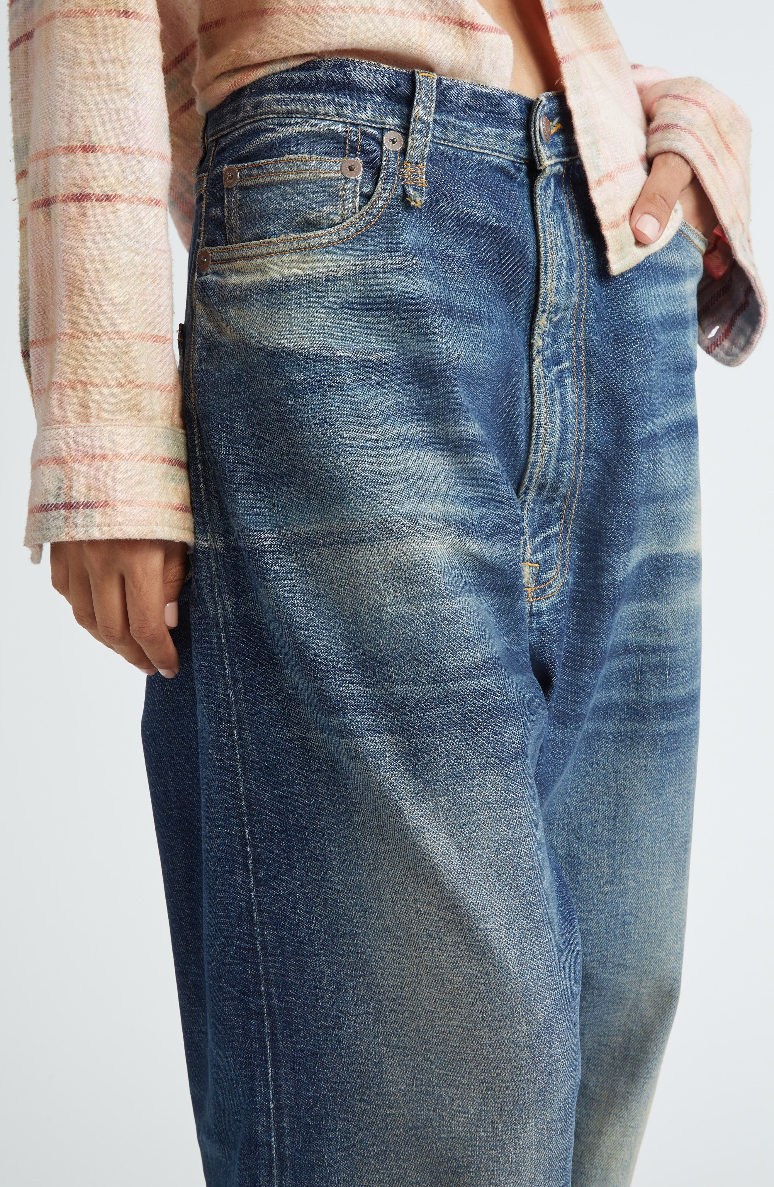 R13 Venti Baggy Jeans in Ansel Blue at Nordstrom - 5