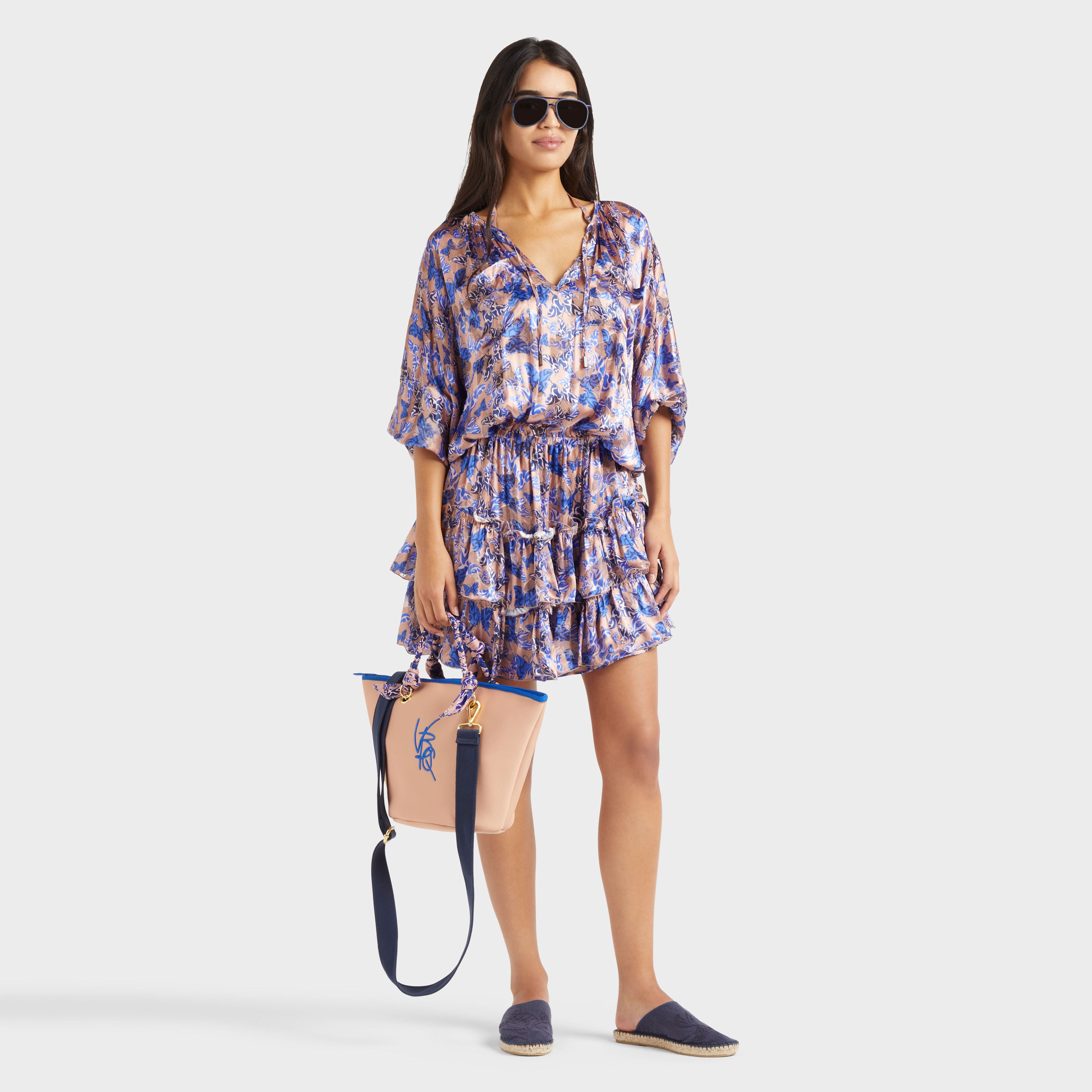 Women Viscose and Silk Dress Disco Butterflly - 5