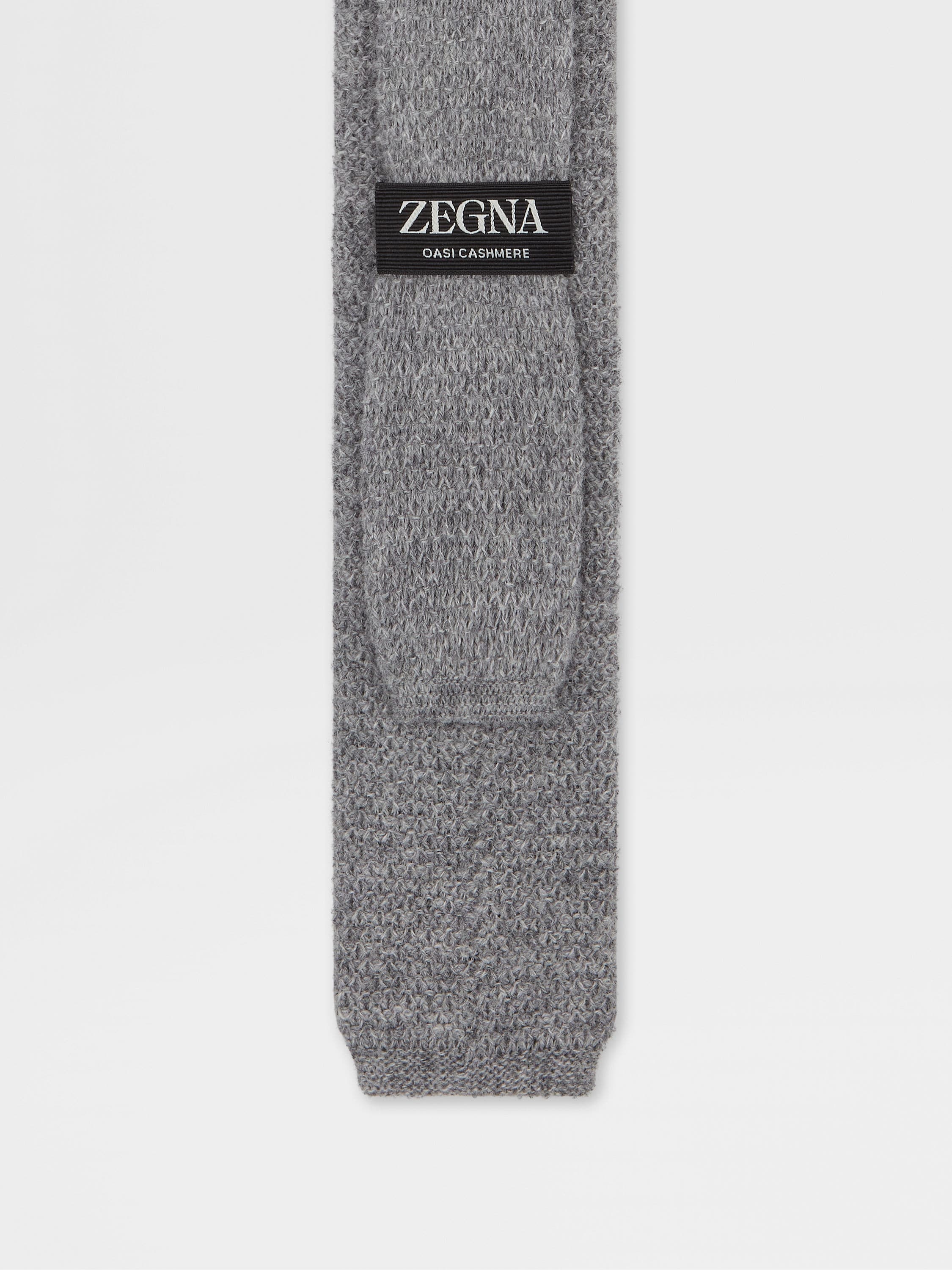 GREY OASI CASHMERE TIE - 3