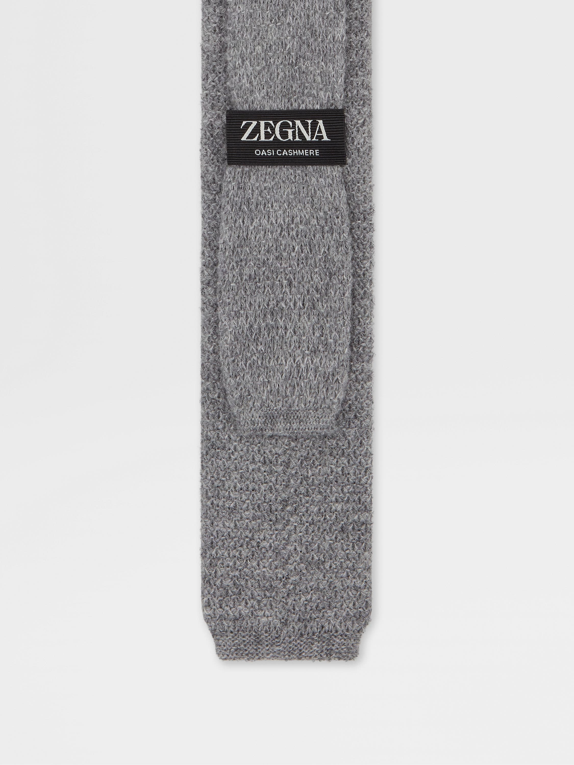 GREY OASI CASHMERE TIE - 3