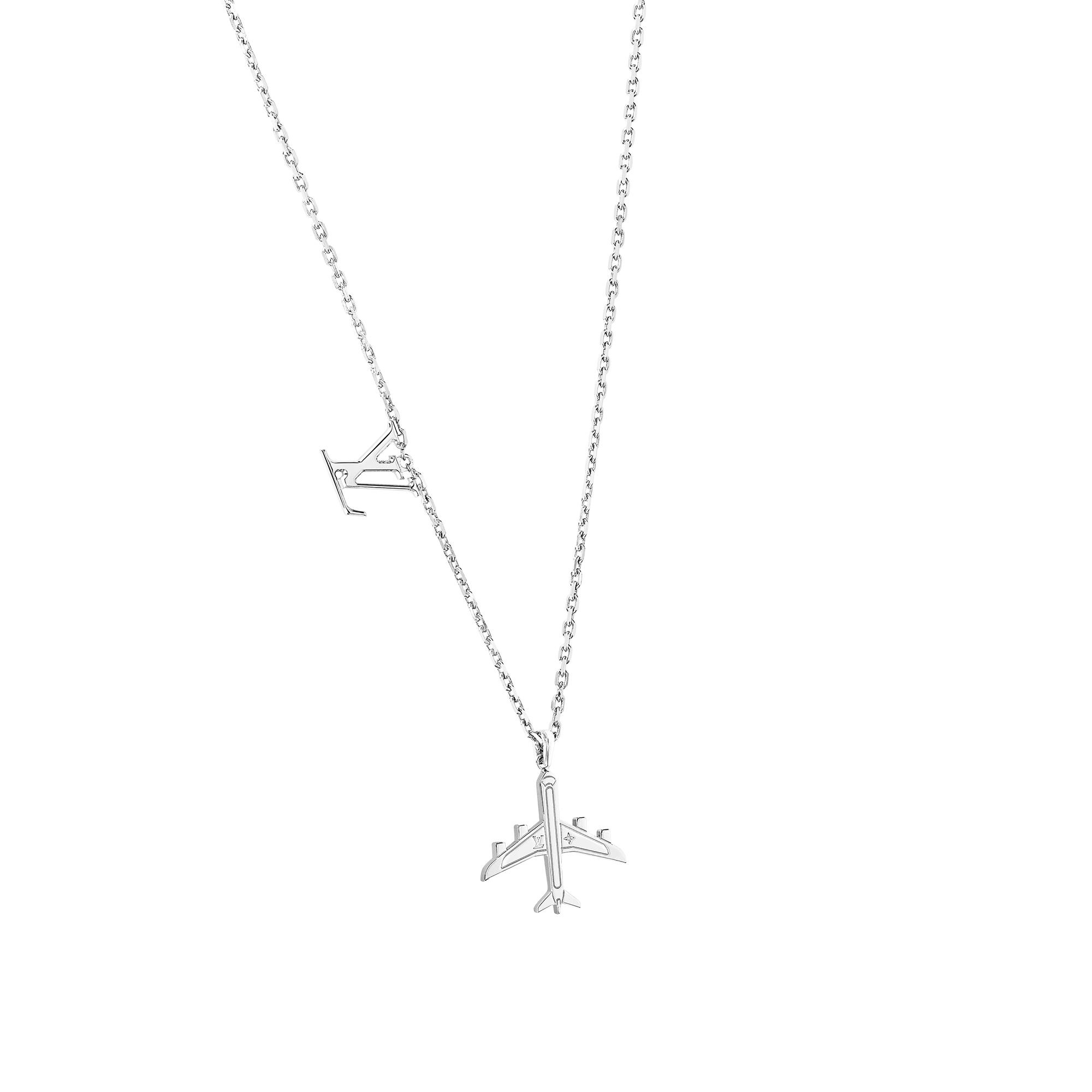 LV Plane Necklace - 3