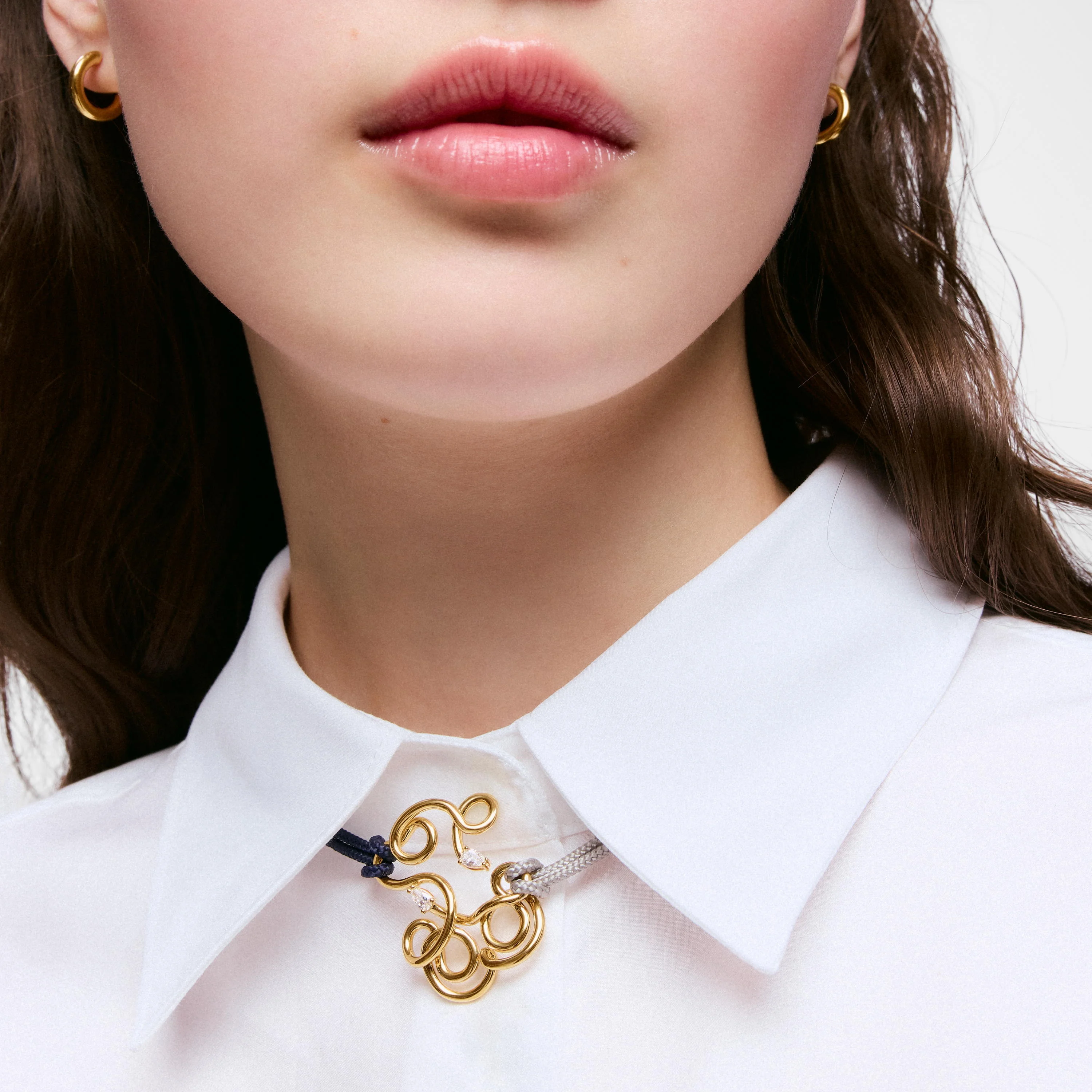 35 mm bear Pendant with 18K gold vermeil and laboratory-grown diamonds Lio LGD - 1