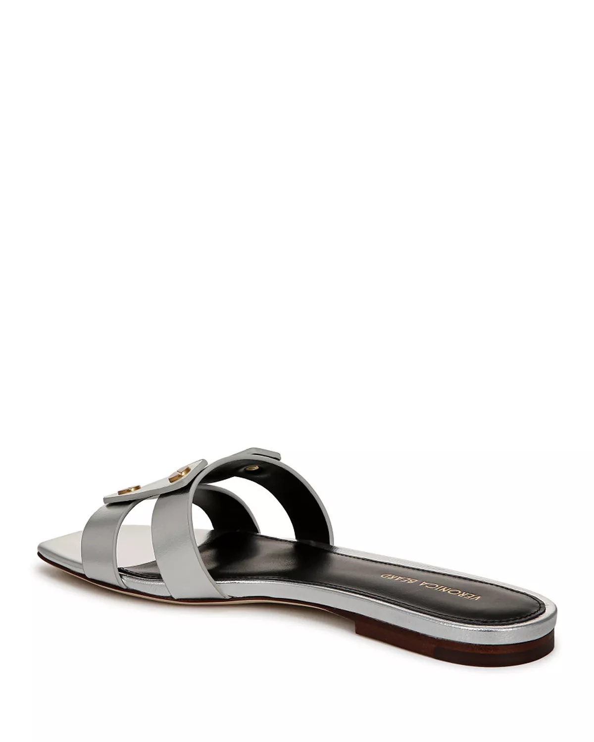 Women's Via Leather Slide Sandals - 5