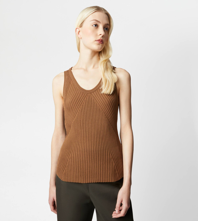 Tod's TOP IN COTTON - BROWN outlook
