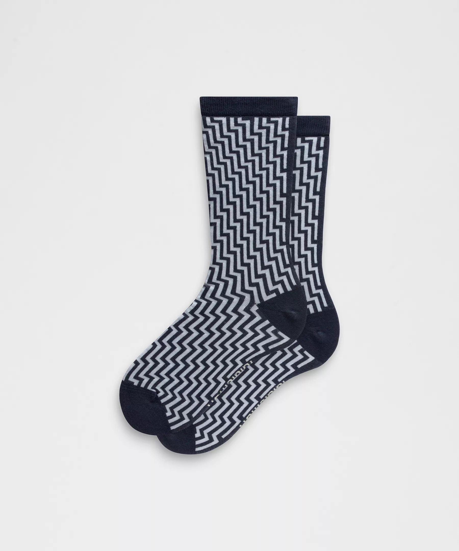 Geometric Crew Socks - 1