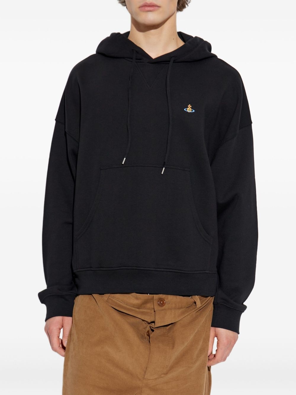 Orb-embroidered hoodie - 3