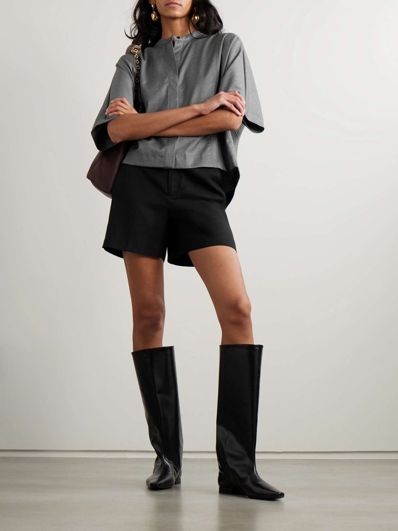Loulou de Saison Simai twill shorts Black outlook