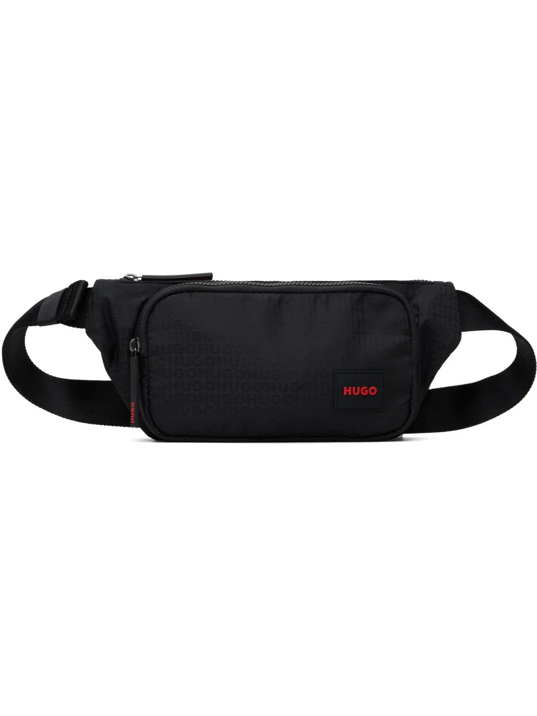Black Jacquard Fanny Pack - 1