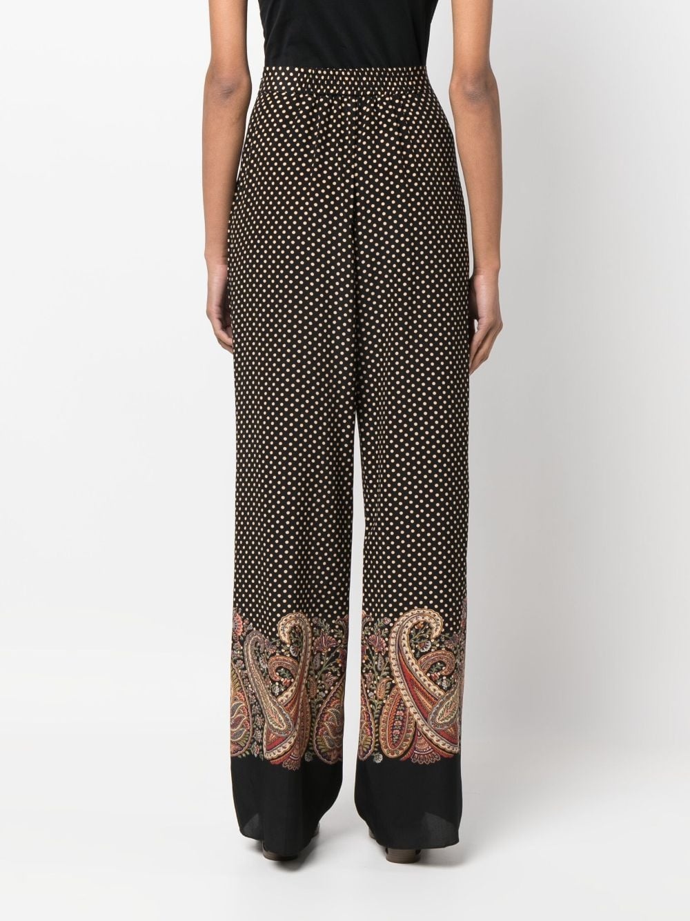 paisley-print wide-leg trousers - 4