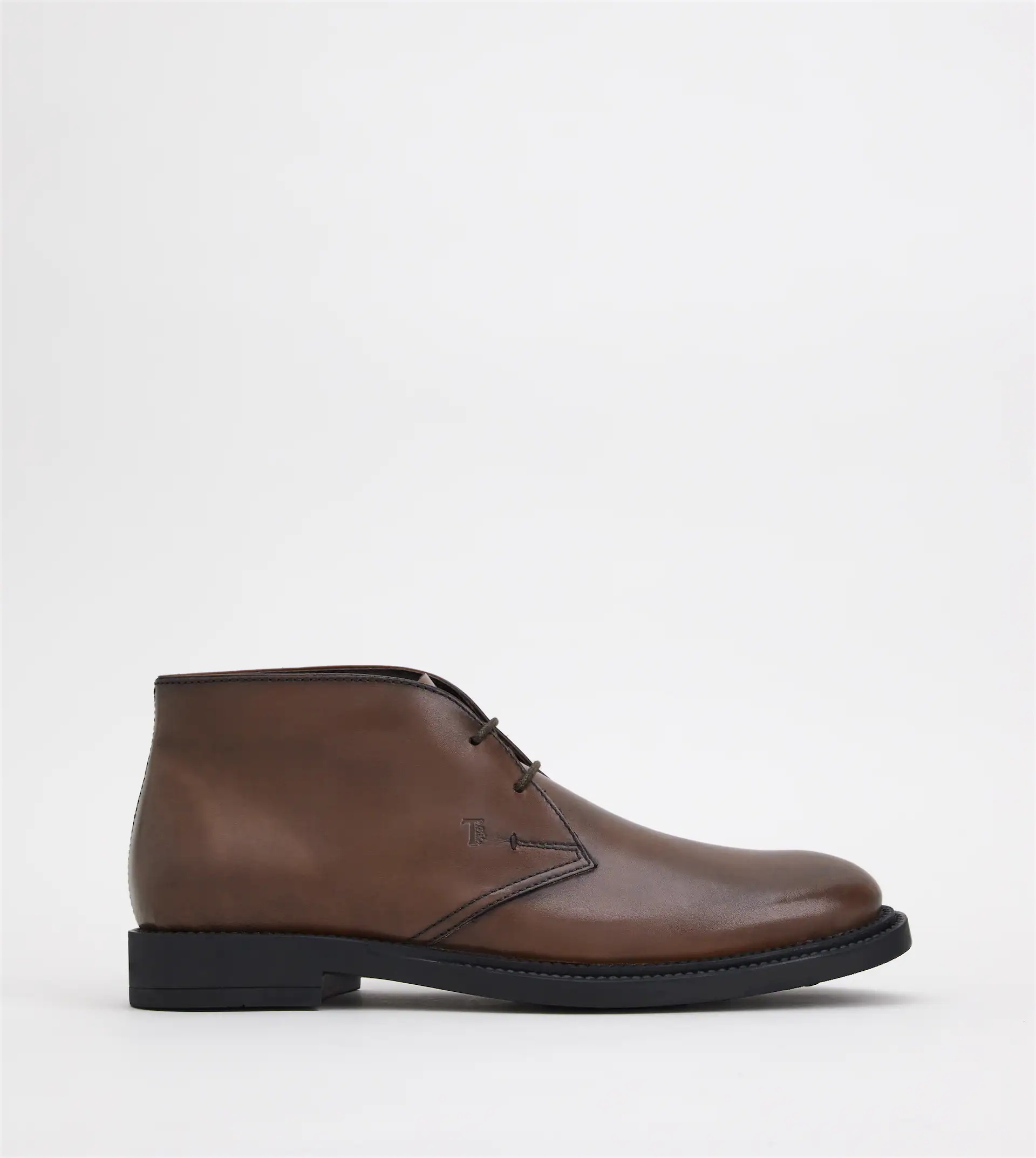 DESERT BOOTS IN LEATHER - BROWN - 1