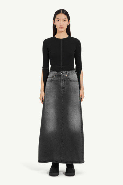 MM6 Maison Margiela 5-pocket Denim Long Skirt outlook
