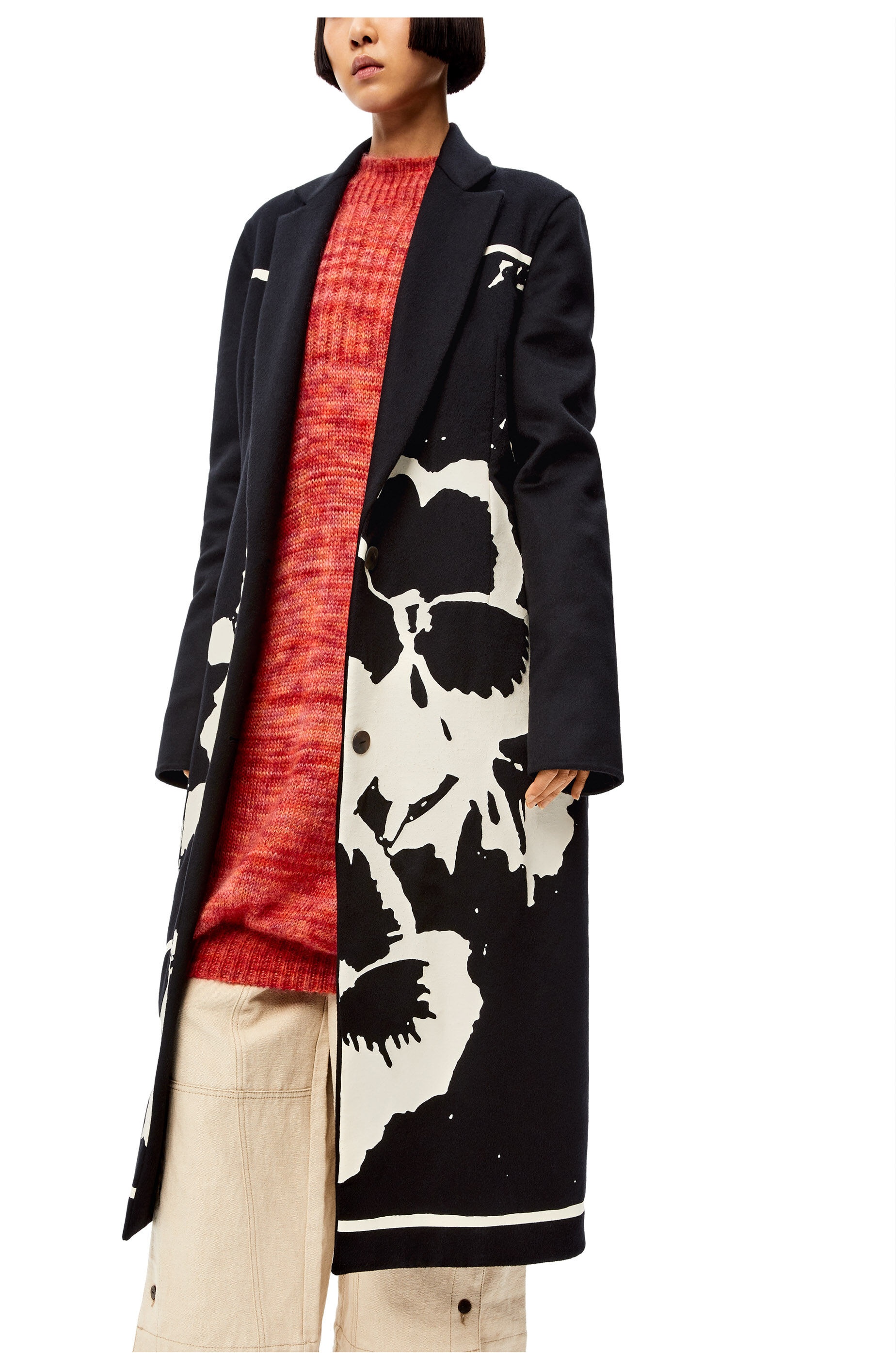 Pansies coat in wool and cashmere - 4