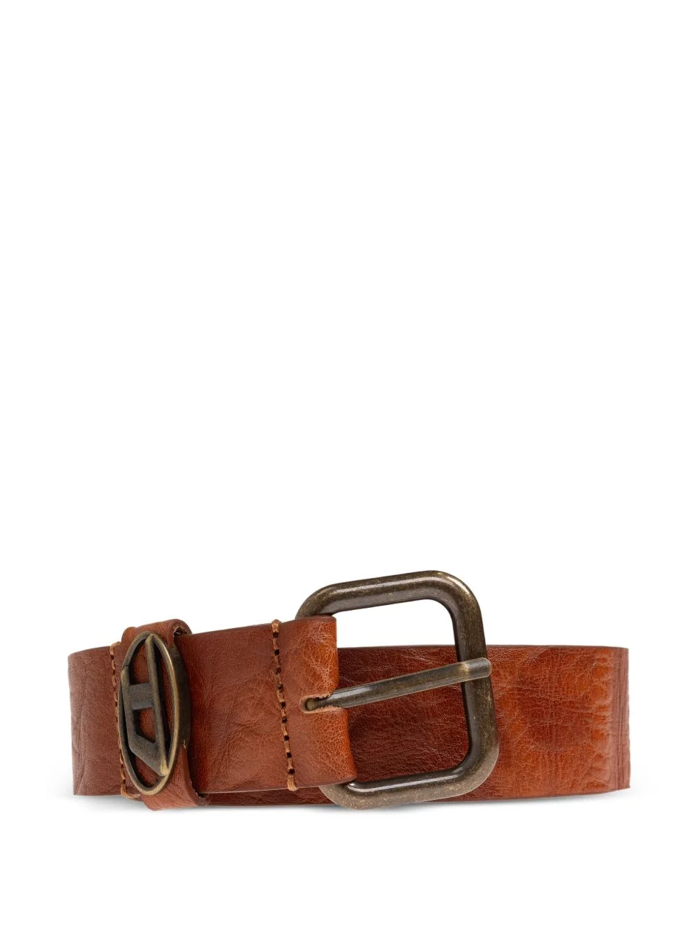 ova-logo leather belt - 1