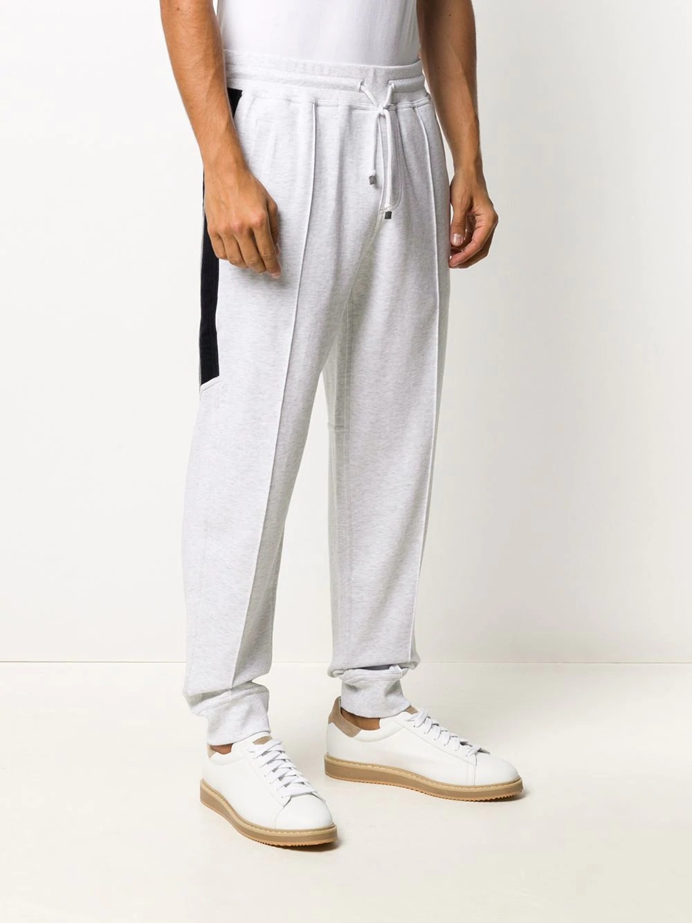 side stripe track pants - 3