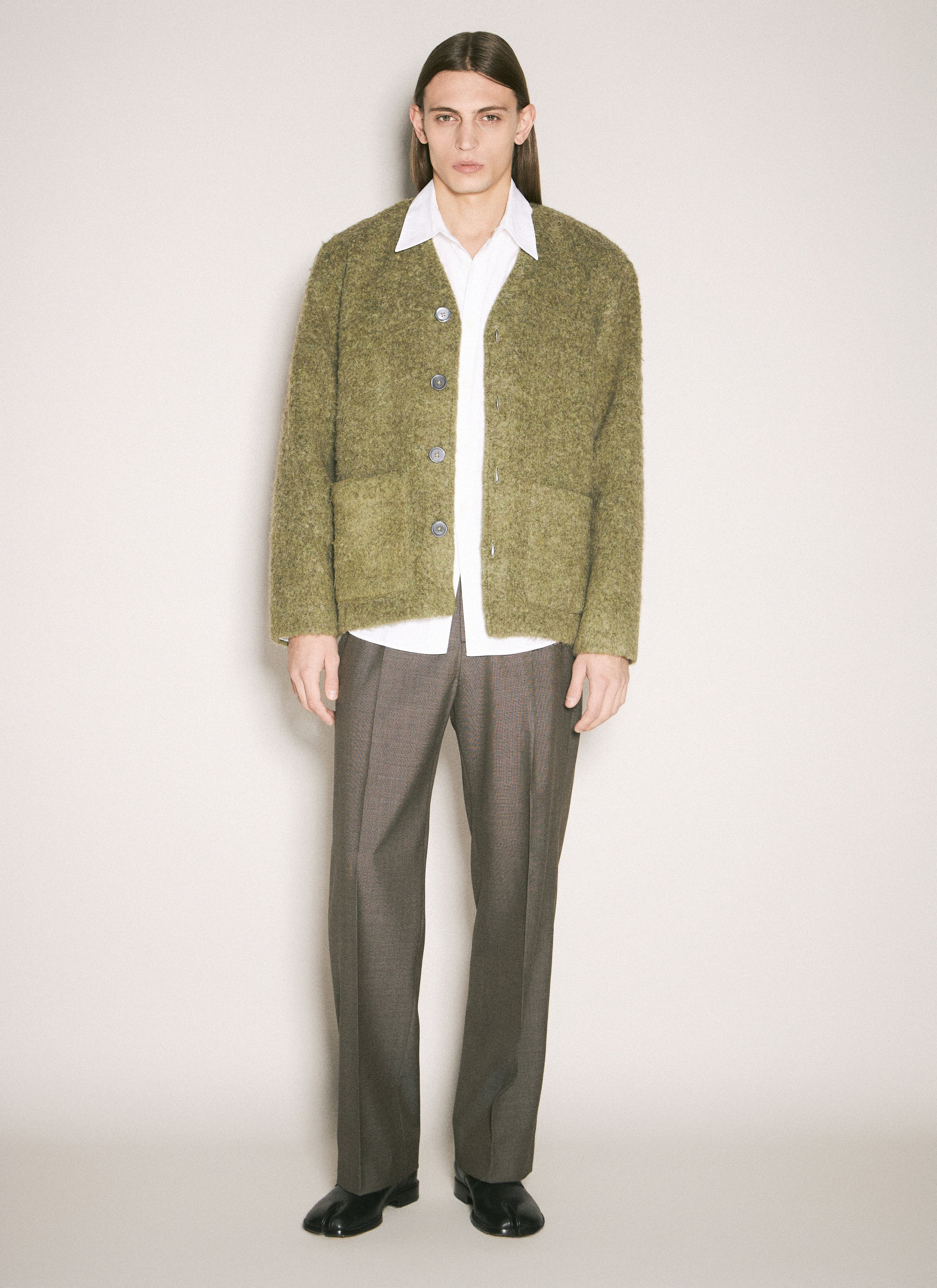 Our Legacy Men Brushed Knit Cardigan - 2