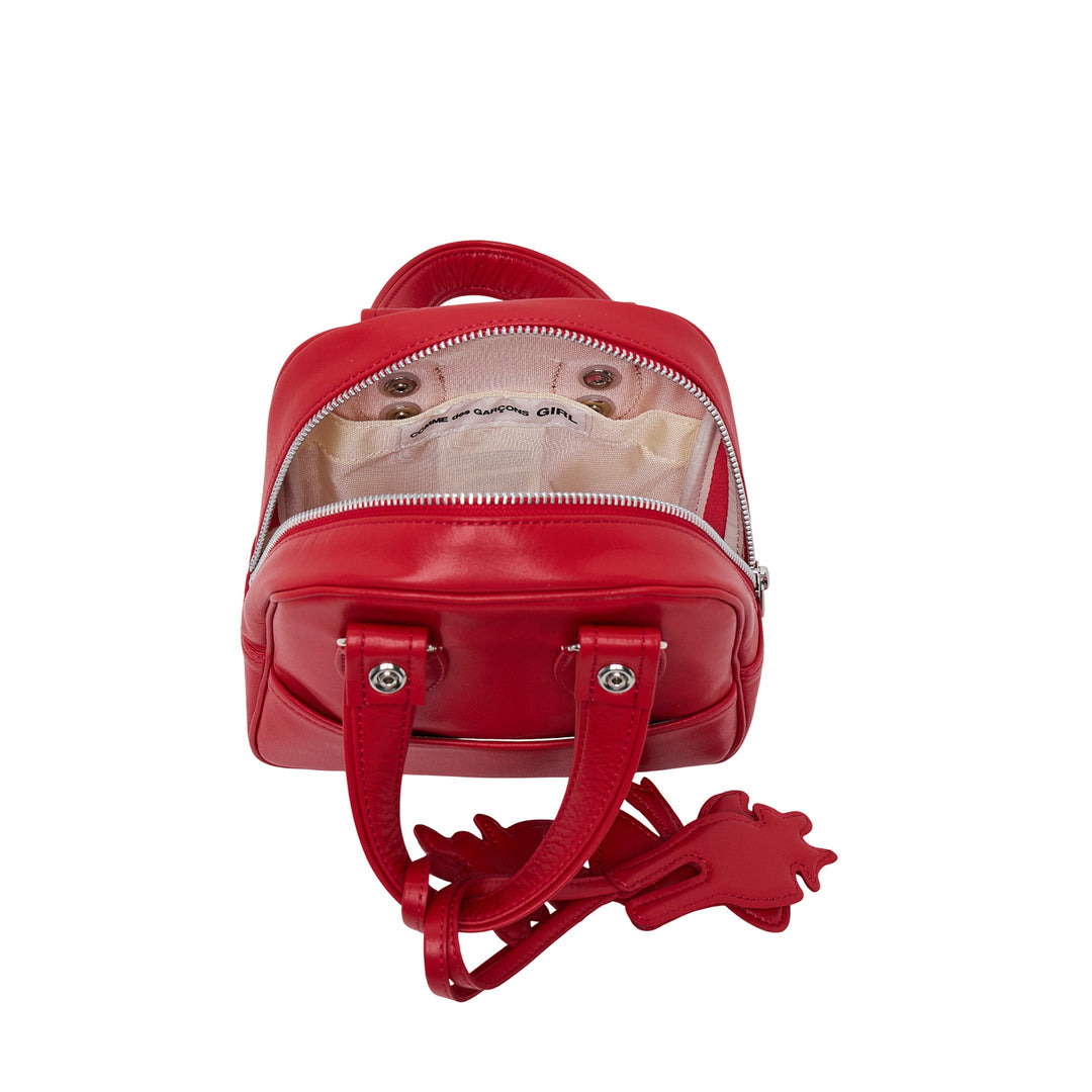 Synthetic Leather Bear Charm Bag - 3