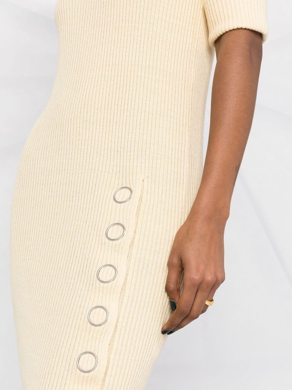 ribbed-knit short tunic dress - 5